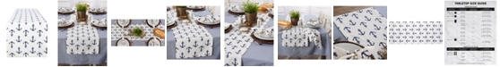 Design Imports Anchors Away Print Table Runner, 14" x 72"
